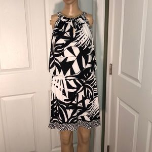 White house black market black and white dress. S
